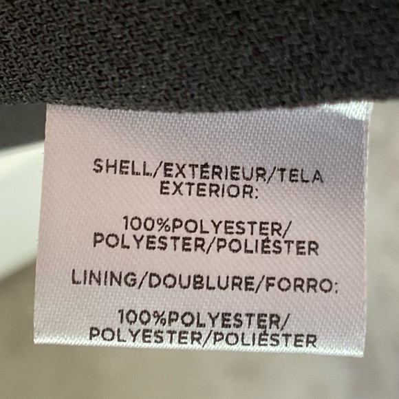 Ann Taylor Black Dress 14 w/Lantern Puff Sleeves Pleated & Lined 100% Polyester - Picture 6 of 7